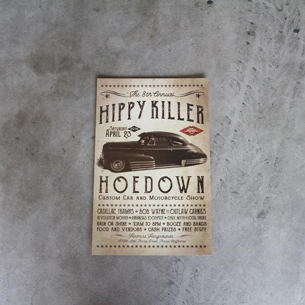 Hippy Killer Hoedown 8th Annual Poster - Car